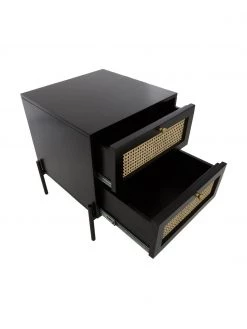 Westwing Collection Nachttisch Vienna mit Schubladen in Schwarz, B 45 x H 55 cm 10 Westwing Collection Nachttisch Vienna mit Schubladen in Schwarz, B 45 x H 55 cm -Schlafzimmer Verkäufe 2022 Nachttisch Vienna mit Schubladen in Schwarz 4