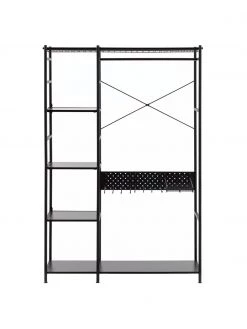 Offener Metall-Kleiderschrank Storn in Schwarz, B 120 x H 182 cm -Schlafzimmer Verkäufe 2022 Offener Metall Kleiderschrank Storn in Schwarz 3