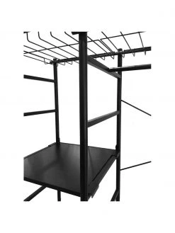 Offener Metall-Kleiderschrank Storn in Schwarz, B 120 x H 182 cm -Schlafzimmer Verkäufe 2022 Offener Metall Kleiderschrank Storn in Schwarz 4