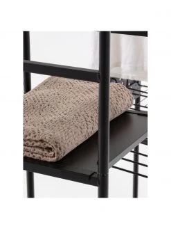 Offener Metall-Kleiderschrank Storn in Schwarz, B 120 x H 182 cm -Schlafzimmer Verkäufe 2022 Offener Metall Kleiderschrank Storn in Schwarz 5