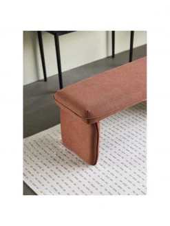 Hübsch Polsterbank Mellow in Rotbraun, B 100 x H 40 cmNur noch wenige verfügbar -Schlafzimmer Verkäufe 2022 Polsterbank Mellow in Rotbraun 2