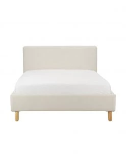 Westwing Collection Polsterbett Celeste in Cremeweiß, 140 x 200 cm -Schlafzimmer Verkäufe 2022 Polsterbett Celeste in Cremeweiss 4