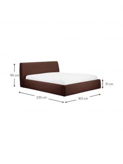 Westwing Collection Polsterbett Cloud mit Stauraum in Rostrot, 140 x 200 cm 9 Westwing Collection Polsterbett Cloud mit Stauraum in Rostrot, 140 x 200 cm -Schlafzimmer Verkäufe 2022 Polsterbett Cloud mit Stauraum in Rostrot 3