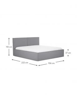 Westwing Collection Polsterbett Dream mit Stauraum in Dunkelgrau, B 140 x L 200 cm 8 Westwing Collection Polsterbett Dream mit Stauraum in Dunkelgrau, B 140 x L 200 cm -Schlafzimmer Verkäufe 2022 Polsterbett Dream mit Stauraum in Dunkelgrau 2
