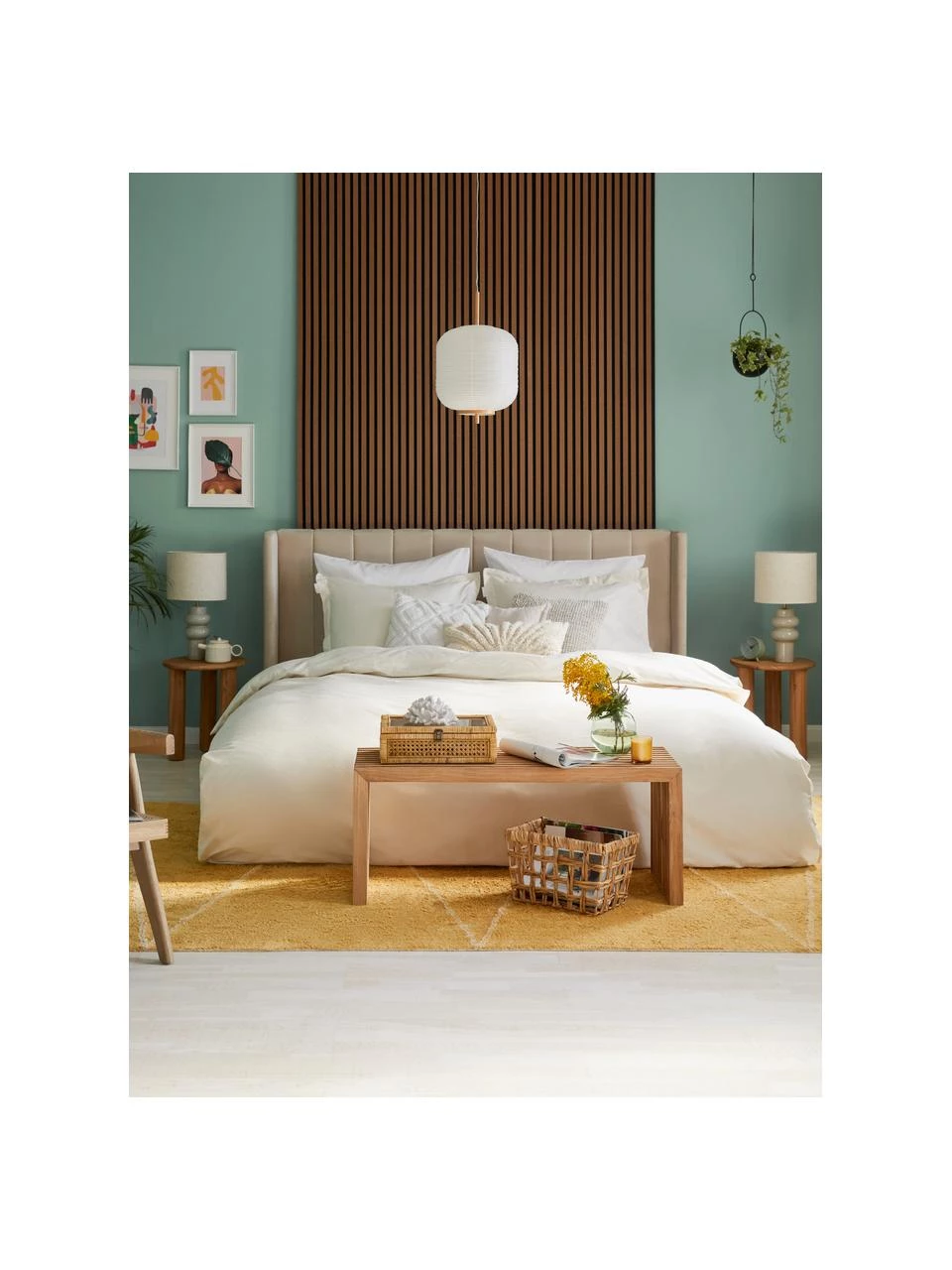 Westwing Collection Polsterbett Dusk in Beige, 140 x 200 cm 2 Westwing Collection Polsterbett Dusk in Beige, 140 x 200 cm – Bild 2