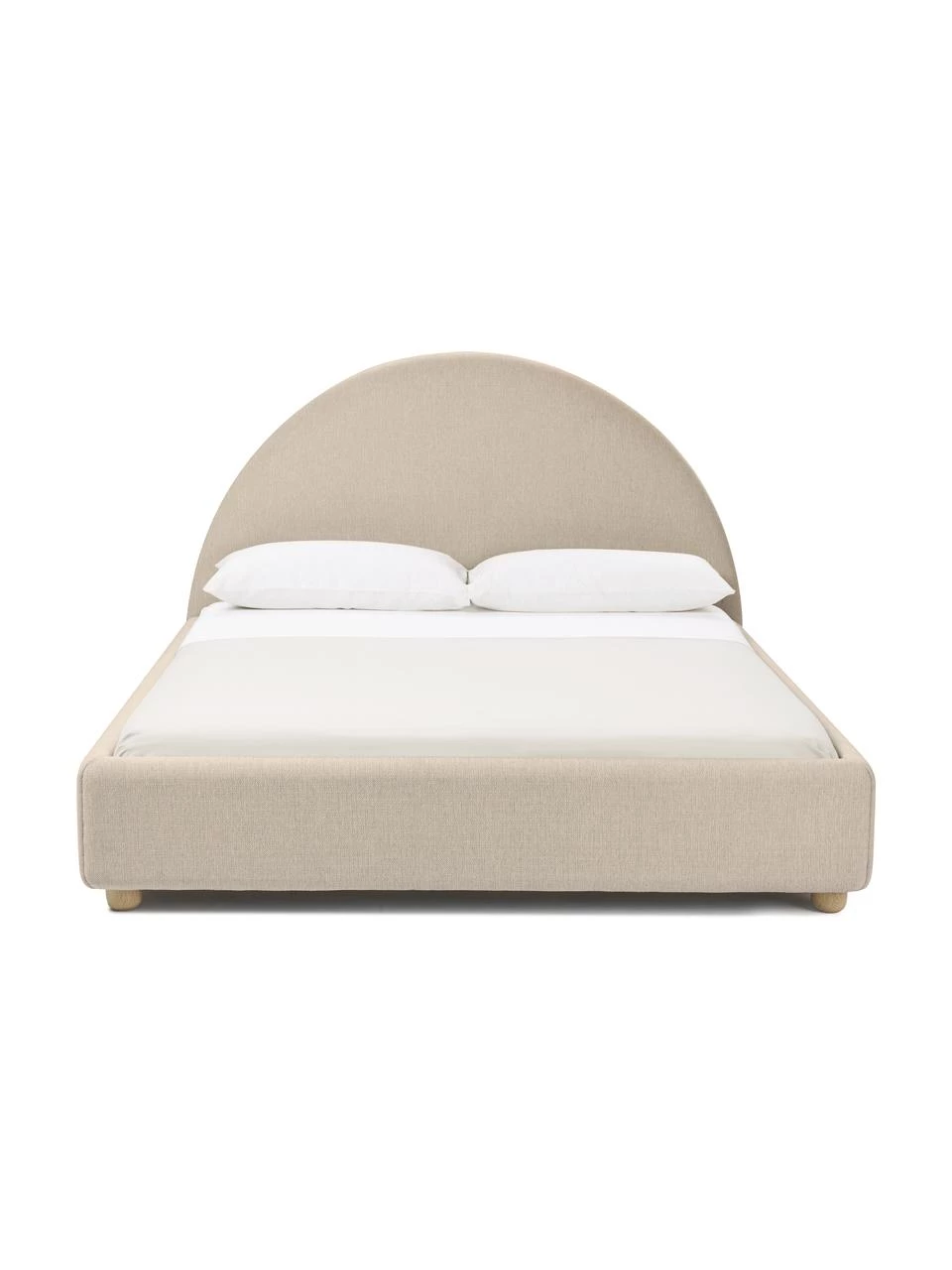 Westwing Collection Polsterbett Ebba in dunklem Beige, 140 x 200 cm 3 Westwing Collection Polsterbett Ebba in dunklem Beige, 140 x 200 cm – Bild 3