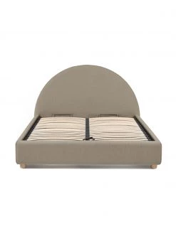 Westwing Collection Polsterbett Ebba mit Stauraumfunktion in Grau, 140 x 200 cm -Schlafzimmer Verkäufe 2022 Polsterbett Ebba mit Stauraumfunktion in Grau 4