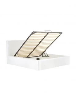 Westwing Collection Polsterbett Feather mit Stauraum in Cremeweiß, 140 x 200 cm 11 Westwing Collection Polsterbett Feather mit Stauraum in Cremeweiß, 140 x 200 cm -Schlafzimmer Verkäufe 2022 Polsterbett Feather mit Stauraum in Cremeweiss 5