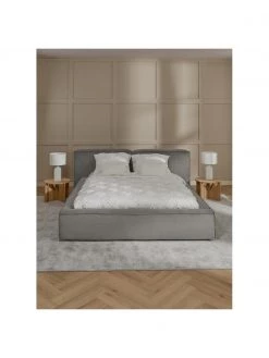 Westwing Collection Polsterbett Lennon in Grau aus Cord, B 140 x L 200 cm 8 Westwing Collection Polsterbett Lennon in Grau aus Cord, B 140 x L 200 cm -Schlafzimmer Verkäufe 2022 Polsterbett Lennon in Grau aus Cord 2