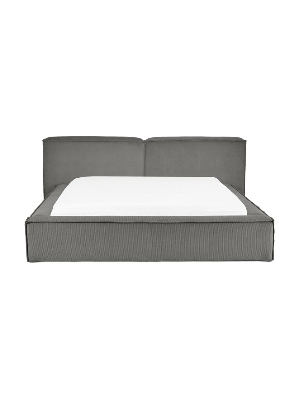 Westwing Collection Polsterbett Lennon in Grau aus Cord, B 140 x L 200 cm 6 Westwing Collection Polsterbett Lennon in Grau aus Cord, B 140 x L 200 cm – Bild 6