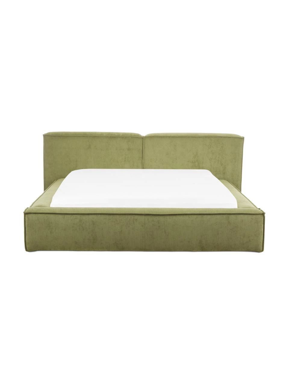 Westwing Collection Polsterbett Lennon in Grün aus Cord, B 140 x L 200 cm 6 Westwing Collection Polsterbett Lennon in Grün aus Cord, B 140 x L 200 cm – Bild 6