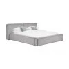 Westwing Collection Polsterbett Lennon in Hellgrau, B 140 x L 200 cm