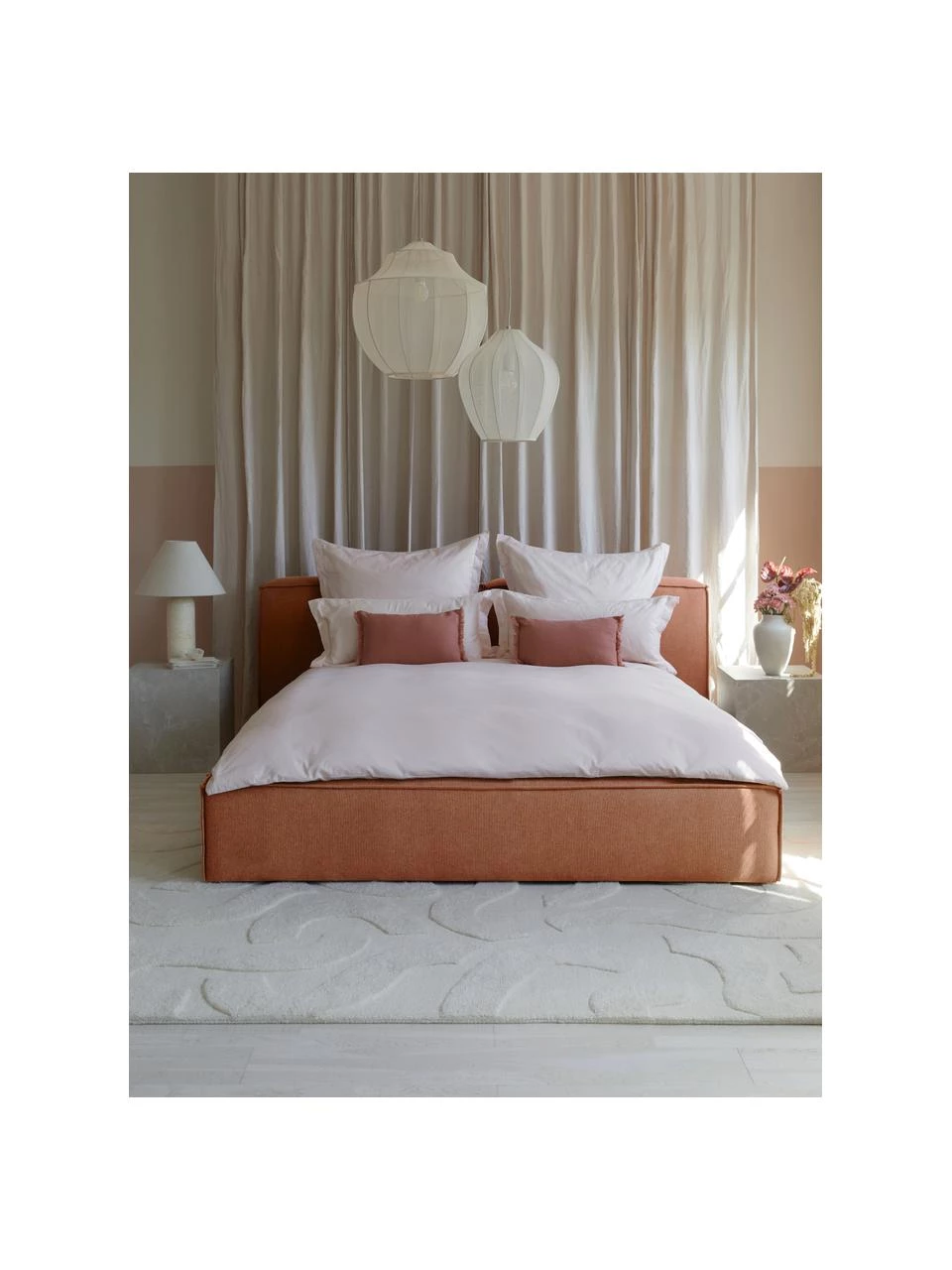 Westwing Collection Polsterbett Lennon in Nougat, B 140 x L 200 cm 2 Westwing Collection Polsterbett Lennon in Nougat, B 140 x L 200 cm – Bild 2