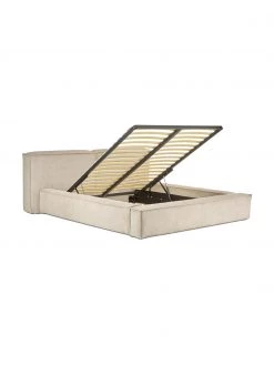 Westwing Collection Polsterbett Lennon mit Stauraumfunktion in Beige aus Cord, B 140 x L 200 cm -Schlafzimmer Verkäufe 2022 Polsterbett Lennon mit Stauraumfunktion in Beige aus Cord 5