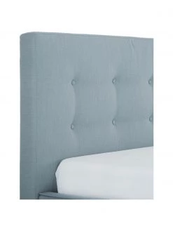 Westwing Collection Polsterbett Moon in Blau mit Holzfüßen, 140 x 200 cm 11 Westwing Collection Polsterbett Moon in Blau mit Holzfüßen, 140 x 200 cm -Schlafzimmer Verkäufe 2022 Polsterbett Moon in Blau mit Holzfussen 5