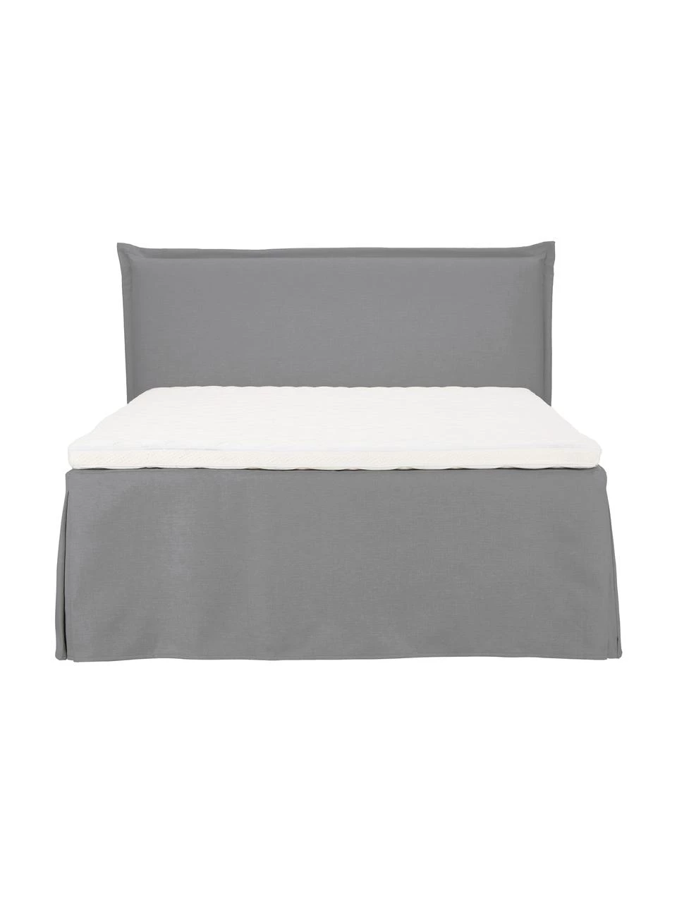 Westwing Collection Premium Boxspringbett Violet in Grau, 140 x 200 cm, Härtegrad 2 4 Westwing Collection Premium Boxspringbett Violet in Grau, 140 x 200 cm, Härtegrad 2 – Bild 4