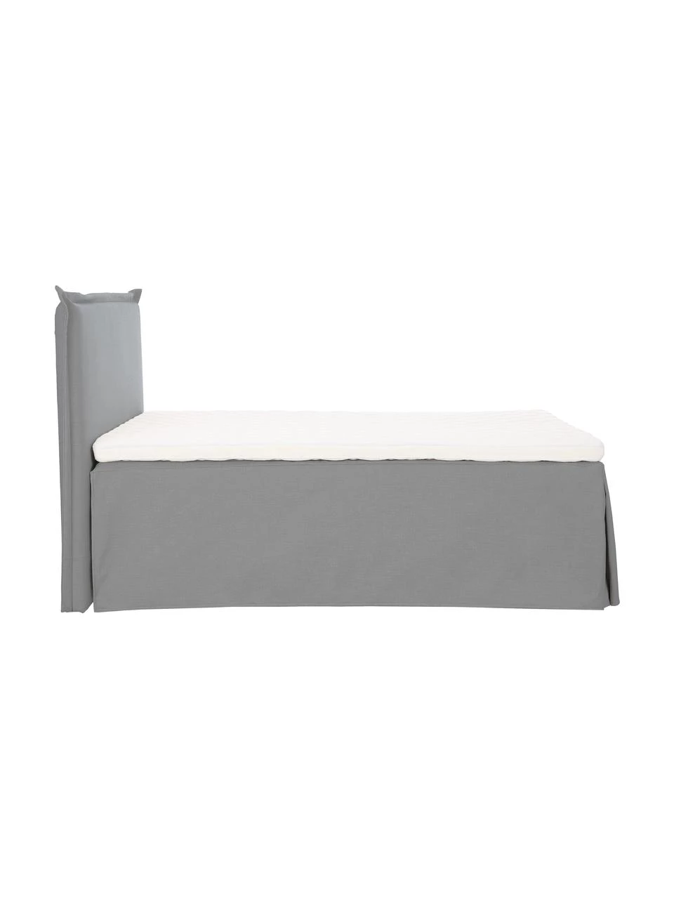 Westwing Collection Premium Boxspringbett Violet in Grau, 140 x 200 cm, Härtegrad 2 5 Westwing Collection Premium Boxspringbett Violet in Grau, 140 x 200 cm, Härtegrad 2 – Bild 5