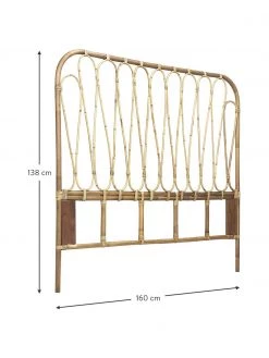 Rattan-Kopfteil Fammy, B 160 x H 138 cm -Schlafzimmer Verkäufe 2022 Rattan Kopfteil Fammy 2