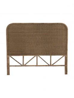 Rattan-Kopfteil Helen in Braun, B 160 x H 137 cm