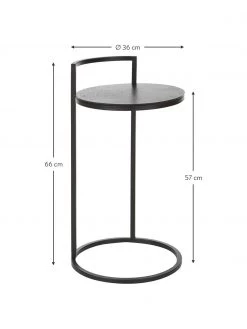 Westwing Collection Runder Beistelltisch Circle aus Metall, Ø 36 x H 66 cm -Schlafzimmer Verkäufe 2022 Runder Beistelltisch Circle aus Metall 2