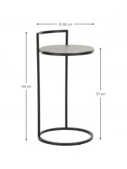 Westwing Collection Runder Beistelltisch Circle aus Metall, Ø 36 x H 66 cm -Schlafzimmer Verkäufe 2022 Runder Beistelltisch Circle aus Metall 9