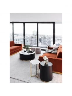 Westwing Collection Runder Beistelltisch Clarice in Schwarz, Ø 40 x H 50 cm -Schlafzimmer Verkäufe 2022 Runder Beistelltisch Clarice in Schwarz 5