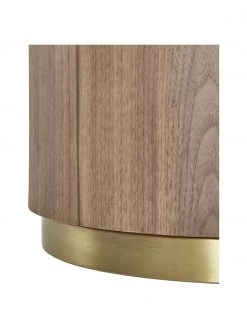 Westwing Collection Runder Beistelltisch Clarice in Walnussfarben, Ø 40 x H 50 cm -Schlafzimmer Verkäufe 2022 Runder Beistelltisch Clarice in Walnussfarben 4