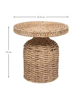 Bloomingville Runder Rattan-Beistelltisch Camo, Ø 47 x H 47 cm -Schlafzimmer Verkäufe 2022 Runder Rattan Beistelltisch Camo 3