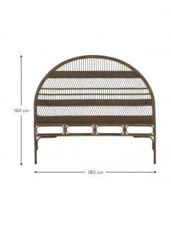 Runder Rattan-Kopfteil Winnie, B 180 x H 160 cm -Schlafzimmer Verkäufe 2022 Runder Rattan Kopfteil Winnie 2