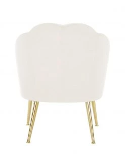 Westwing Collection Samt-Cocktailsessel Helle in Cremewei&szlig;, B 65 x T 65 cm -Schlafzimmer Verkäufe 2022 Samt Cocktailsessel Helle in Cremeweiss 5