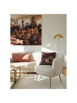 Westwing Collection Samt-Cocktailsessel Louise in Beige, B 76 x T 75 cm -Schlafzimmer Verkäufe 2022 Samt Cocktailsessel Louise in Beige 2