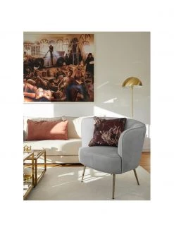 Westwing Collection Samt-Cocktailsessel Louise in Hellgrau, B 76 x T 75 cm 8 Westwing Collection Samt-Cocktailsessel Louise in Hellgrau, B 76 x T 75 cm -Schlafzimmer Verkäufe 2022 Samt Cocktailsessel Louise in Hellgrau 2