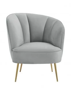 Westwing Collection Samt-Cocktailsessel Louise in Hellgrau, B 76 x T 75 cm 10 Westwing Collection Samt-Cocktailsessel Louise in Hellgrau, B 76 x T 75 cm -Schlafzimmer Verkäufe 2022 Samt Cocktailsessel Louise in Hellgrau 4