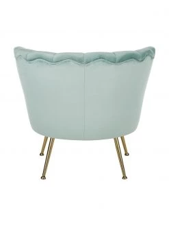 Westwing Collection Samt-Cocktailsessel Oyster in T&uuml;rkis, B 81 x T 78 cm -Schlafzimmer Verkäufe 2022 Samt Cocktailsessel Oyster in Turkis 5