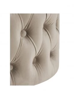 Westwing Collection Samt-Hocker Chiara mit Stauraum in Beige, Ø 50 x H 42 cm -Schlafzimmer Verkäufe 2022 Samt Hocker Chiara mit Stauraum in Beige 5