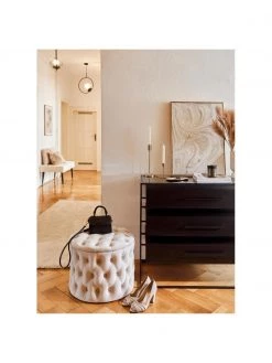 Westwing Collection Samt-Hocker Chiara mit Stauraum in Cremeweiß, Ø 50 x H 42 cm 8 Westwing Collection Samt-Hocker Chiara mit Stauraum in Cremeweiß, Ø 50 x H 42 cm -Schlafzimmer Verkäufe 2022 Samt Hocker Chiara mit Stauraum in Cremeweiss 2