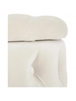Westwing Collection Samt-Hocker Chiara mit Stauraum in Cremeweiß, Ø 50 x H 42 cm 11 Westwing Collection Samt-Hocker Chiara mit Stauraum in Cremeweiß, Ø 50 x H 42 cm -Schlafzimmer Verkäufe 2022 Samt Hocker Chiara mit Stauraum in Cremeweiss 5