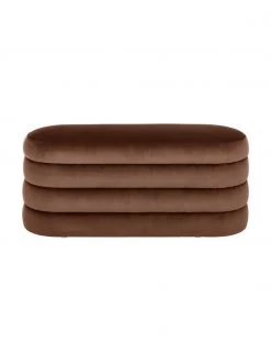 Westwing Collection Samt-Polsterbank Alto in Braun, B 110 x H 47 cm 11 Westwing Collection Samt-Polsterbank Alto in Braun, B 110 x H 47 cm -Schlafzimmer Verkäufe 2022 Samt Polsterbank Alto in Braun 5