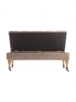 Bizzotto Samt-Polsterbank Arlette mit Stauraum, B 110 x H 40 cm -Schlafzimmer Verkäufe 2022 Samt Polsterbank Arlette mit Stauraum 4