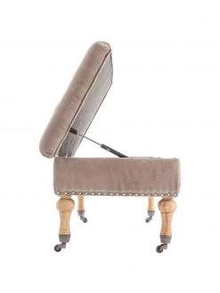 Bizzotto Samt-Polsterbank Arlette mit Stauraum, B 110 x H 40 cm -Schlafzimmer Verkäufe 2022 Samt Polsterbank Arlette mit Stauraum 5