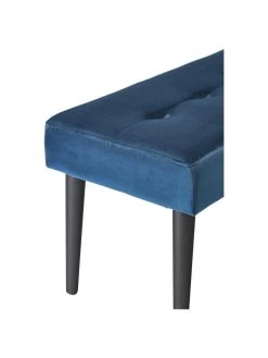 Samt-Polsterbank Glory in Dunkelblau, B 95 x H 45 cm 9 Samt-Polsterbank Glory in Dunkelblau, B 95 x H 45 cm -Schlafzimmer Verkäufe 2022 Samt Polsterbank Glory in Dunkelblau 4