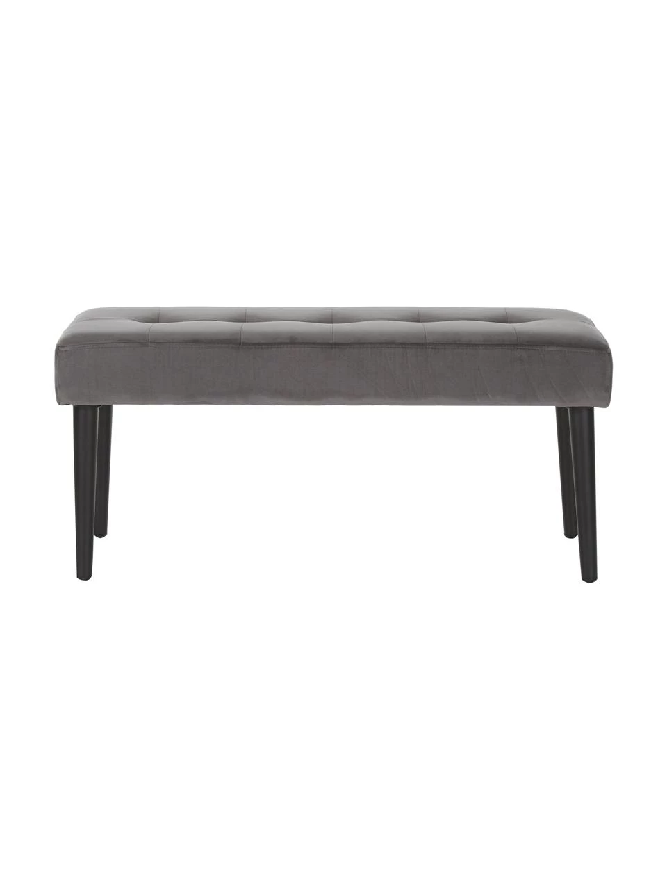 Samt-Polsterbank Glory in Dunkelgrau, B 95 x H 45 cm 4 Samt-Polsterbank Glory in Dunkelgrau, B 95 x H 45 cm – Bild 4