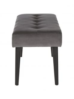 Samt-Polsterbank Glory in Dunkelgrau, B 95 x H 45 cm 10 Samt-Polsterbank Glory in Dunkelgrau, B 95 x H 45 cm -Schlafzimmer Verkäufe 2022 Samt Polsterbank Glory in Dunkelgrau 4