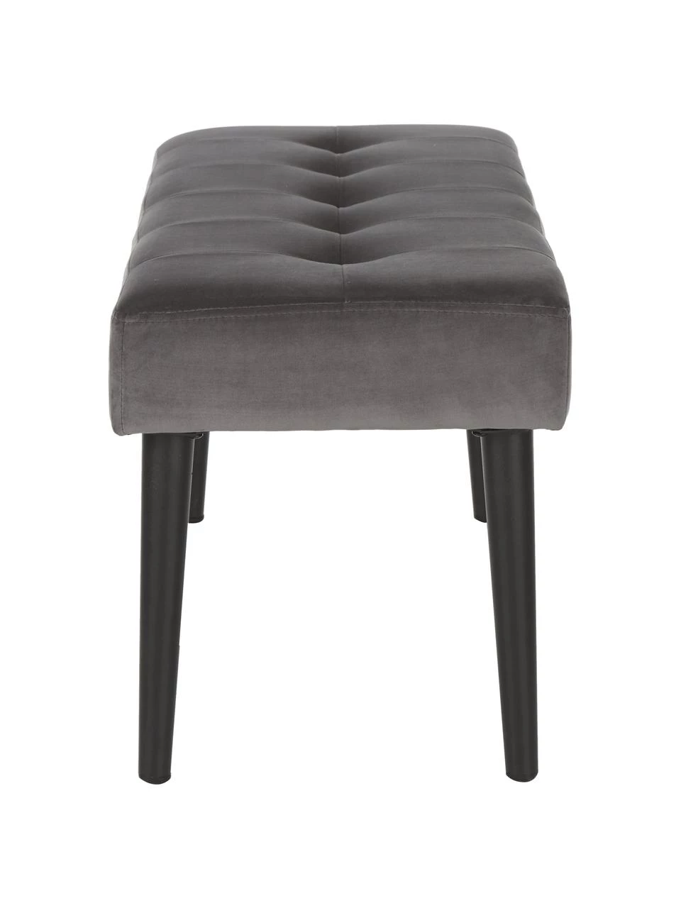 Samt-Polsterbank Glory in Dunkelgrau, B 95 x H 45 cm 5 Samt-Polsterbank Glory in Dunkelgrau, B 95 x H 45 cm – Bild 5