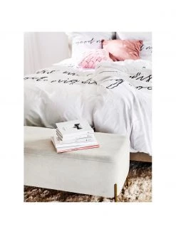 Westwing Collection Samt-Polsterbank Harper in Hellgrau, B 90 x H 44 cm -Schlafzimmer Verkäufe 2022 Samt Polsterbank Harper in Hellgrau 2