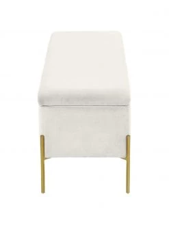 Westwing Collection Samt-Polsterbank Harper mit Stauraum in Hellgrau, B 140 x H 45 cm 11 Westwing Collection Samt-Polsterbank Harper mit Stauraum in Hellgrau, B 140 x H 45 cm -Schlafzimmer Verkäufe 2022 Samt Polsterbank Harper mit Stauraum in Hellgrau 5