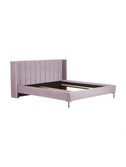 Westwing Collection Samt-Polsterbett Dusk in Mauve, 140 x 200 cm 11 Westwing Collection Samt-Polsterbett Dusk in Mauve, 140 x 200 cm -Schlafzimmer Verkäufe 2022 Samt Polsterbett Dusk in Mauve 5