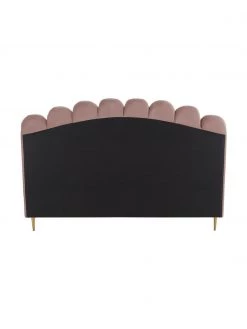 Westwing Collection Samt-Polsterbett Glamour in Altrosa, 160 x 200 cm -Schlafzimmer Verkäufe 2022 Samt Polsterbett Glamour in Altrosa 4