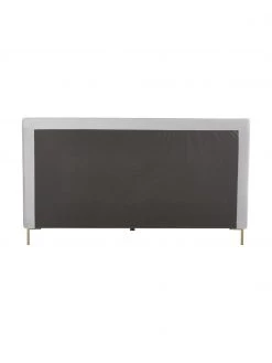 Westwing Collection Samt-Polsterbett Peace in Hellgrau, 140 x 200 cm -Schlafzimmer Verkäufe 2022 Samt Polsterbett Peace in Hellgrau 5