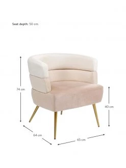Kare Design Samt-Sessel Sandwich im Retro-Design, B 65 x T 64 cm -Schlafzimmer Verkäufe 2022 Samt Sessel Sandwich im Retro Design 2